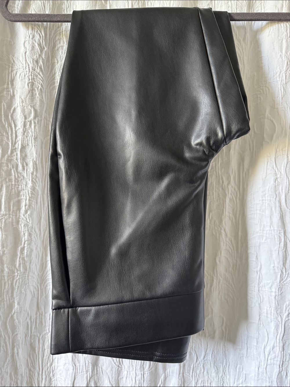 LOFT Black Faux Leather Leggings